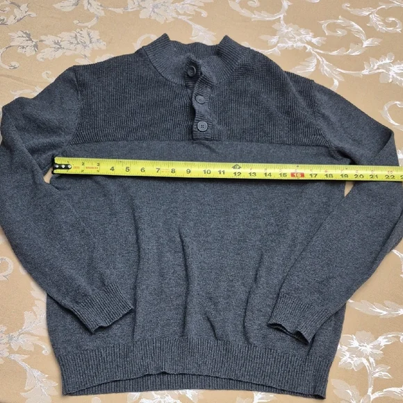 Eddie Bauer/Club Room Men's Crewneck Sweater Trio - Gray, Dark Gray, Tan - Picture 5 of 9